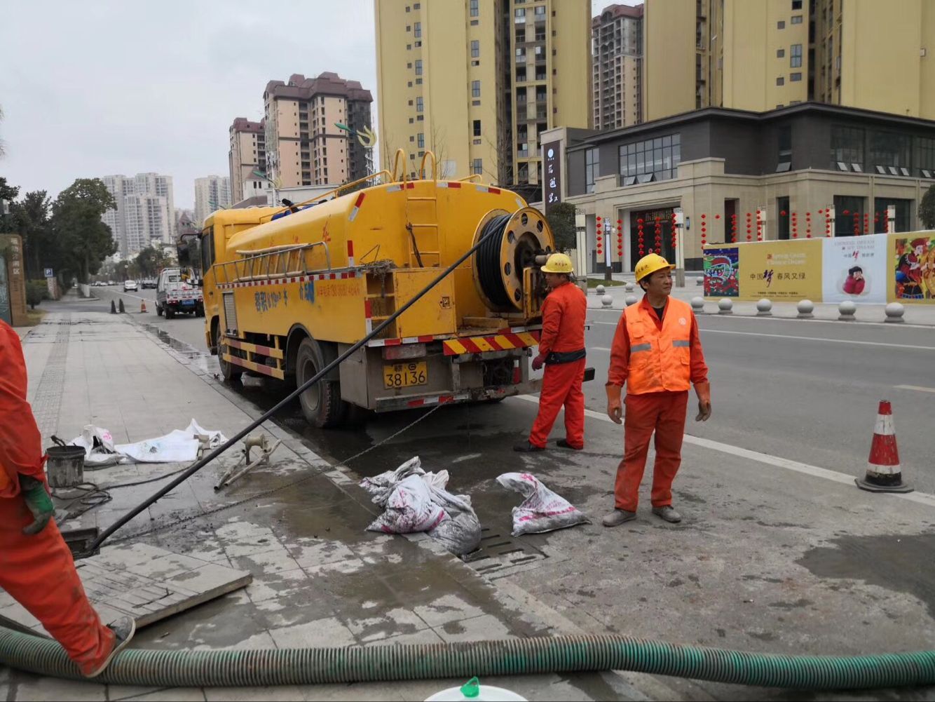市北排污管道清淤-管道清洗